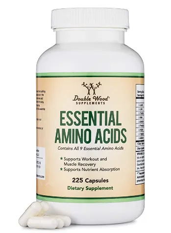 Essential Amino Acids by Double Woods in a sleek container