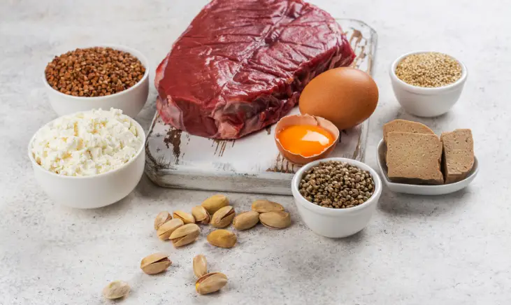 Mixed Amino Acids Foods, including chicken, fish, eggs, beans, nuts, and seeds. 