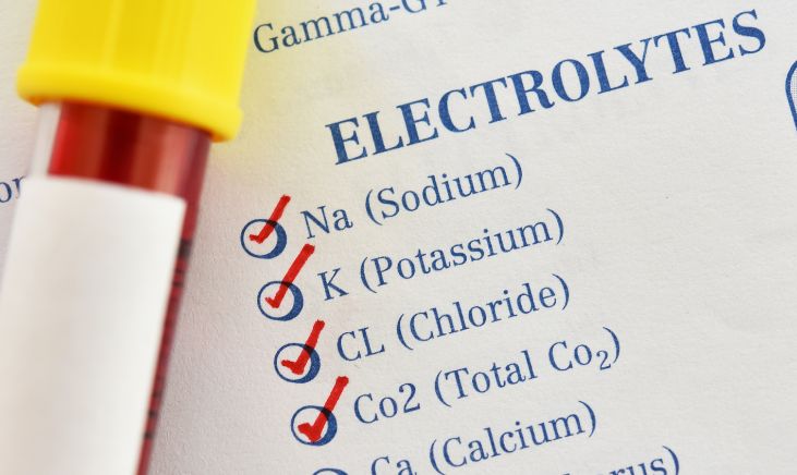a picture of an electrolyte list